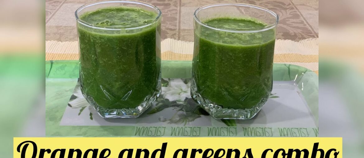 Orange & greens Combo| Weight loss drink| health drink| veg juice| high fibre drink| energy drink
