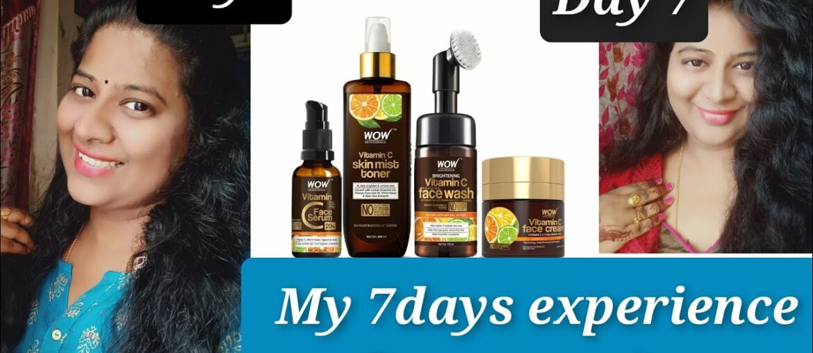 1 Week Of Using WOW Vitamin C Range Challenge (WOW vitamin C Facewash,Toner,Serum,cream)