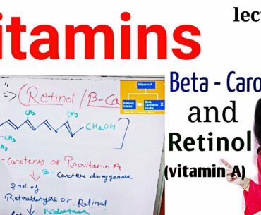 Vitamin Biochemistry in Hindi / Vitamin A / Vitamin Introduction , Deficiency , Sources / Retionl