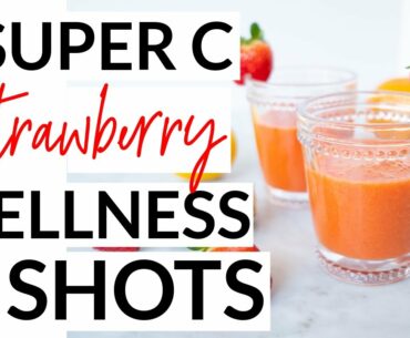 Super C Strawberry Wellness Shots For Immune Support