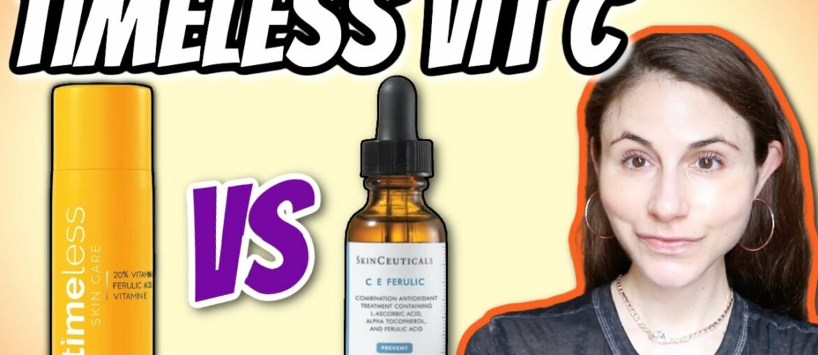 Timeless Skin Care Vitamin C serum vs Skinceuticals CE ferulic | Dr Dray