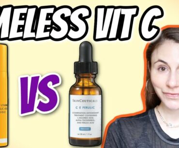 Timeless Skin Care Vitamin C serum vs Skinceuticals CE ferulic | Dr Dray