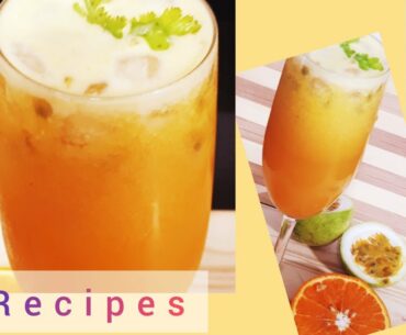 PASSION FRUIT ORANGE JUICE/ Rich in vitamin C / Best juice for immunity booster/ Refreshing drink