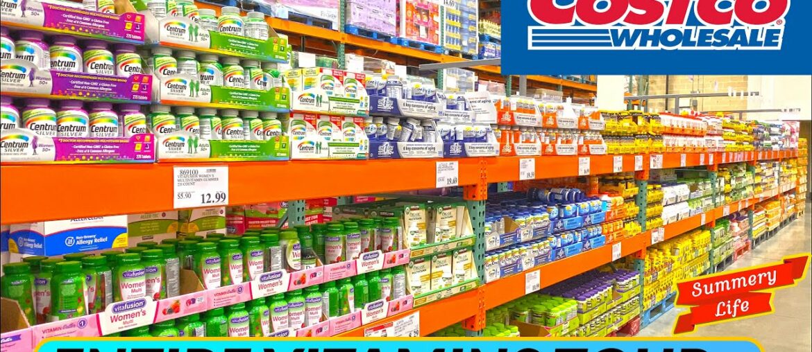 COSTCO MASSIVE VITAMINS & SUPPLEMENTS TOUR   LOOK AT MONTHLY SALES