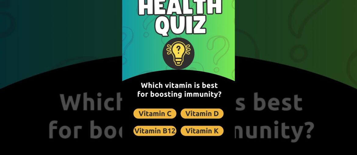 Vitamin for Immunity? #vitamin #health #ImmunityBooster #VitaminC #HealthQuiz #Short #Shorts