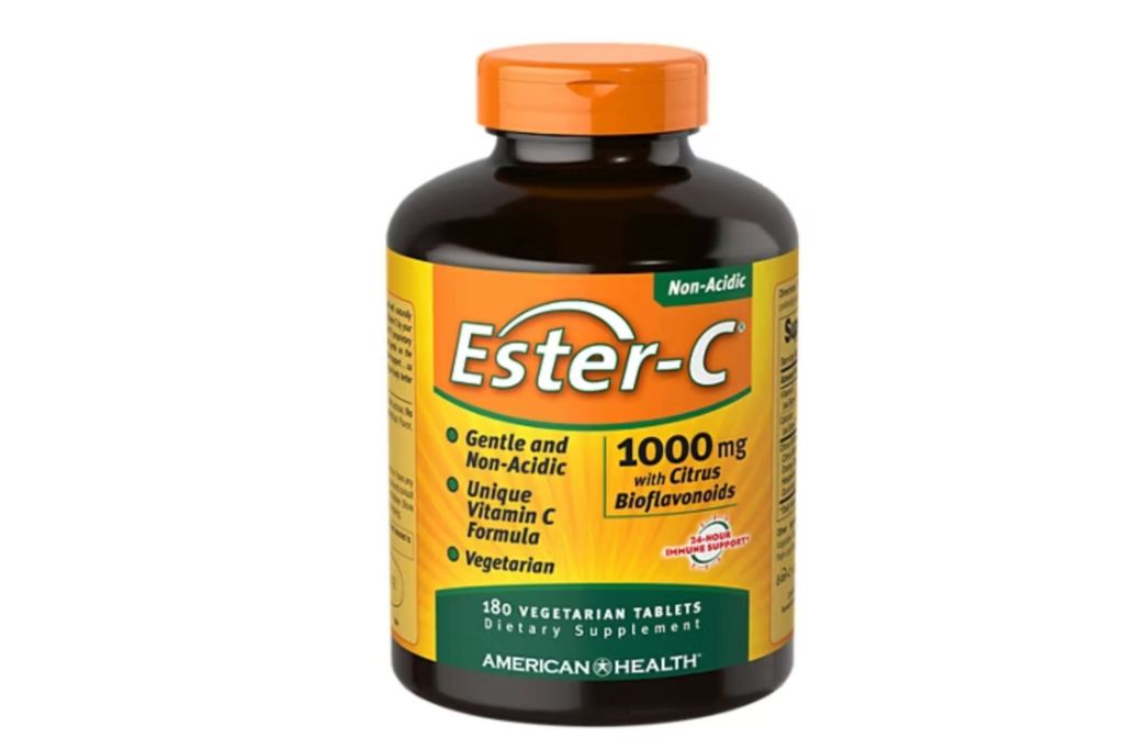 A bottle of vitamin c