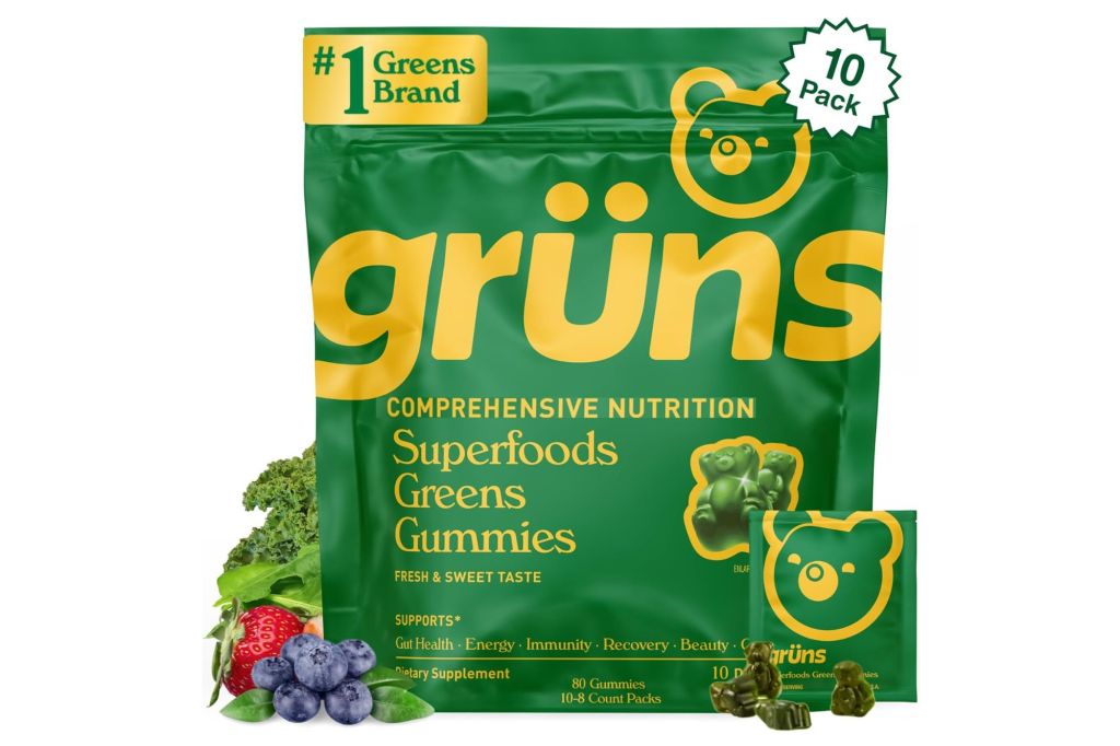 A packet of Gruns gummies.
