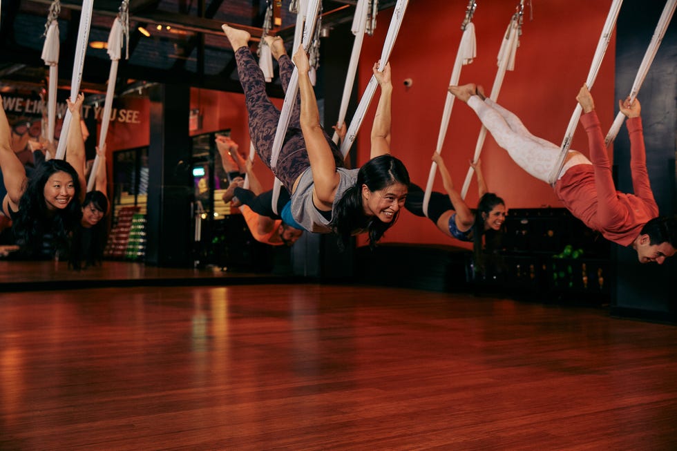 anti gravity yoga at crunch fitness