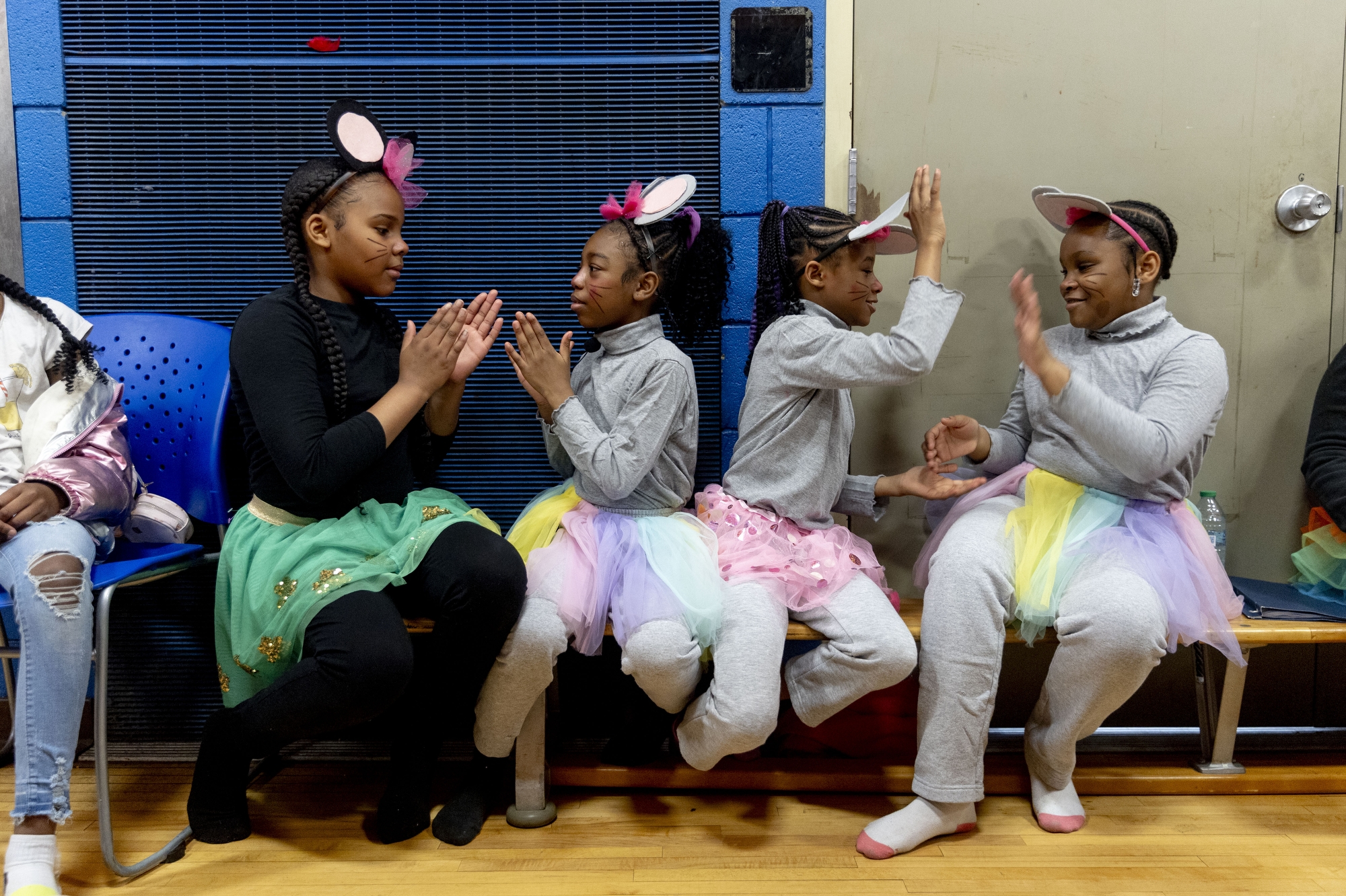 Scenes from the production of Cinderella at Doyle-Ryder Elementary School in Flint, where more than 40 students between third and sixth grade participated in bringing the Disney classic to life.