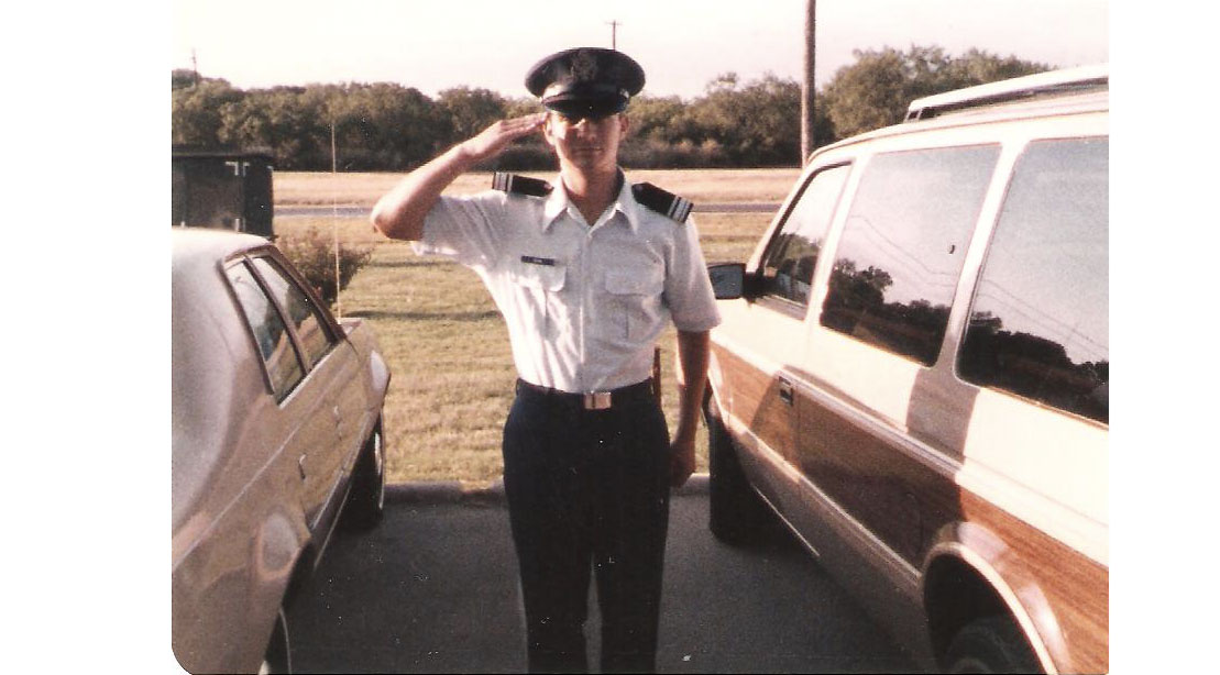 Don Bacon as a young enlistee