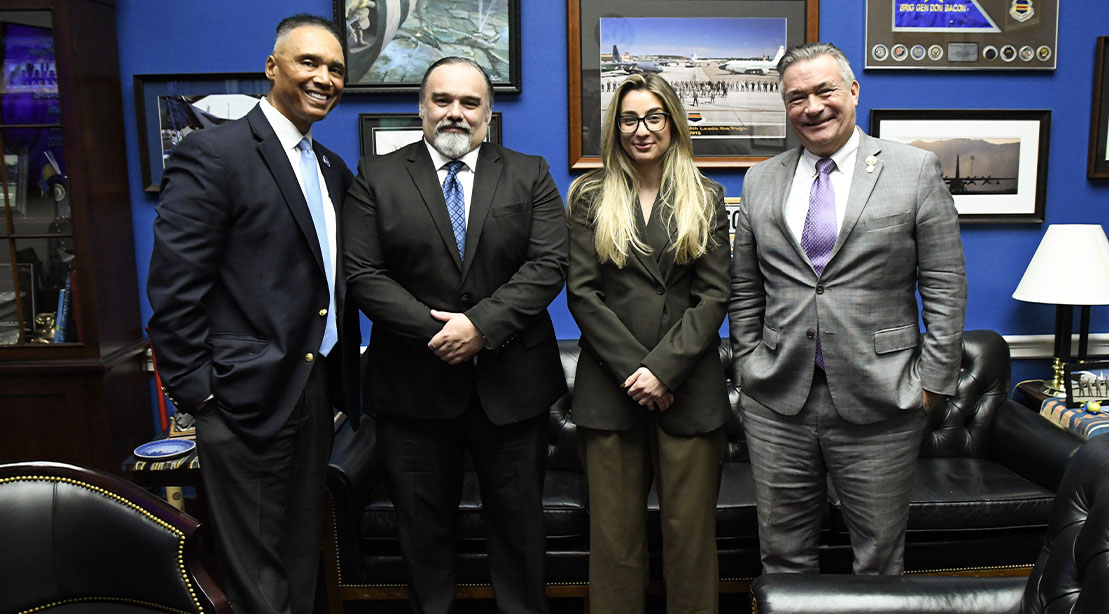 Don Bacon with fit to serve Muscle and fitness team