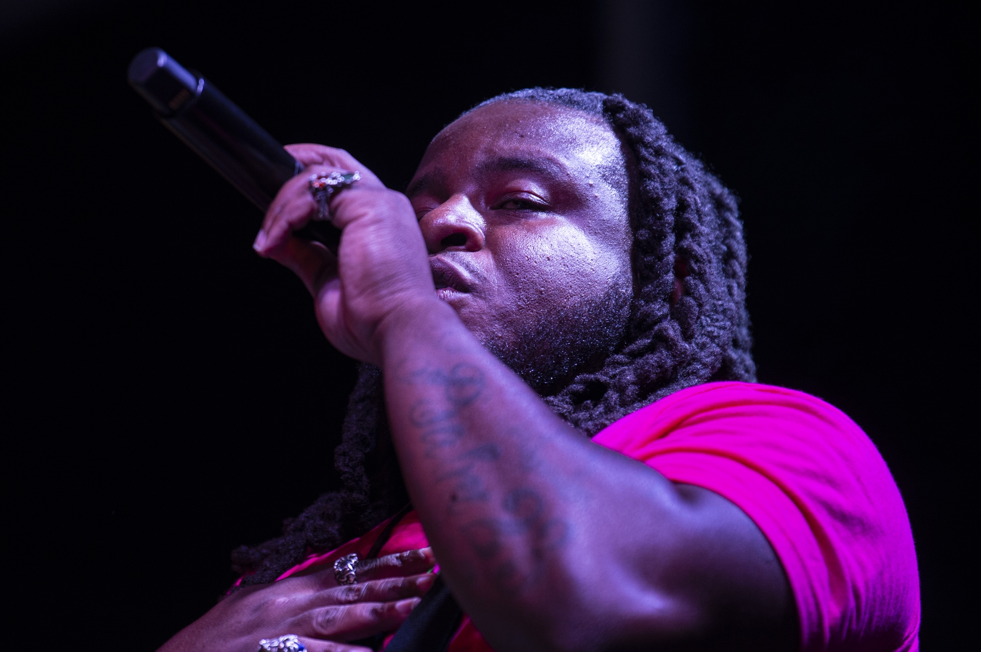 Jeff Skigh performs during Porch Fest in Flint on Friday, July 18, 2025. The event featured nearly 20 music artists and 45 vendors. 