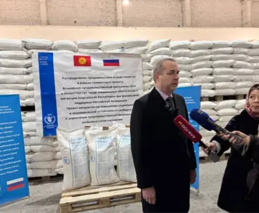 Russia Delivers Vitamin-Enriched Flour to Kyrgyzstan