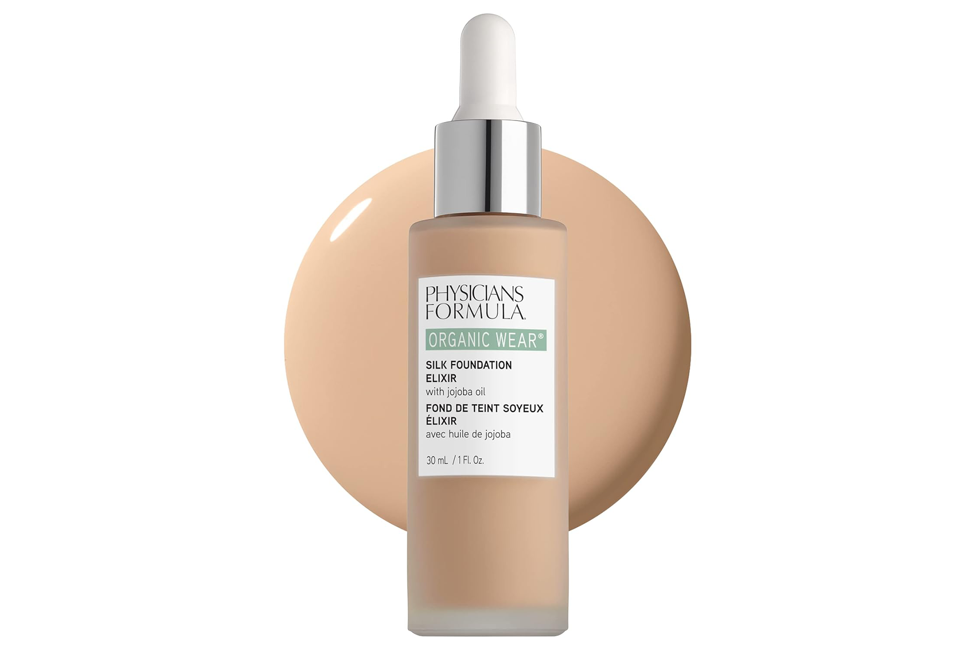 Physicians Formula Organic Wear Silk Foundation Elixir with jojoba oil.