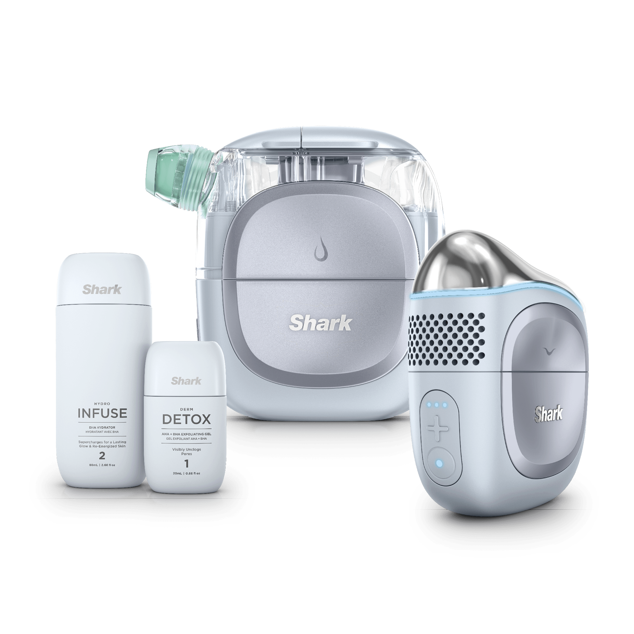 Shark™ Facialpro™ Glow at Home Hydro-Powered Facial System, Blue
