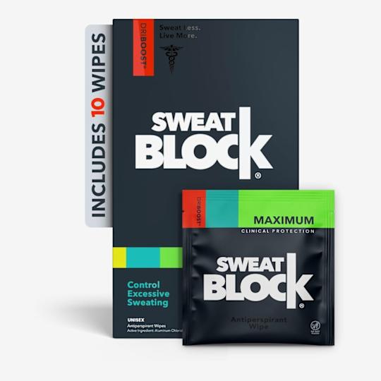 SweatBlock Max Clinical Antiperspirant Wipes