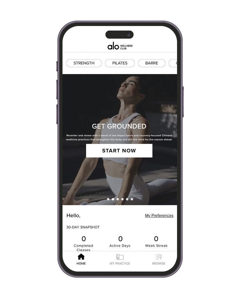 Alo Wellness Club App
