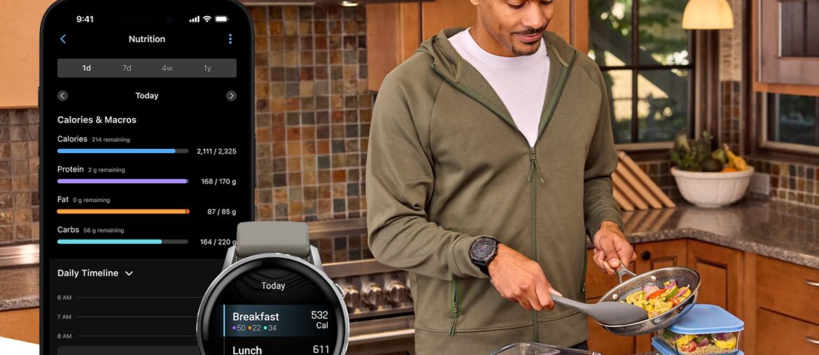 Stay on top of nutrition goals in Garmin Connect