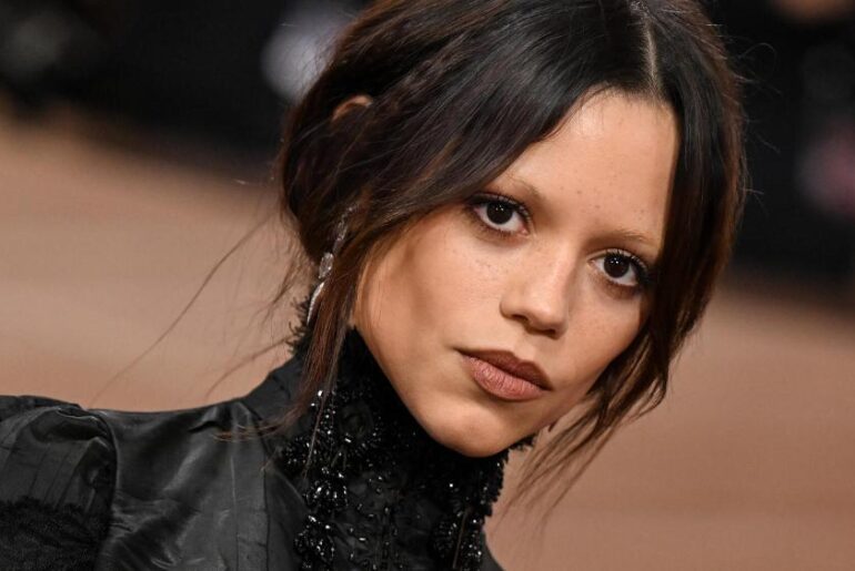 Jenna Ortega at the 83rd Annual Golden Globes held at The Beverly Hilton on January 11, 2026 in Beverly Hills, California.