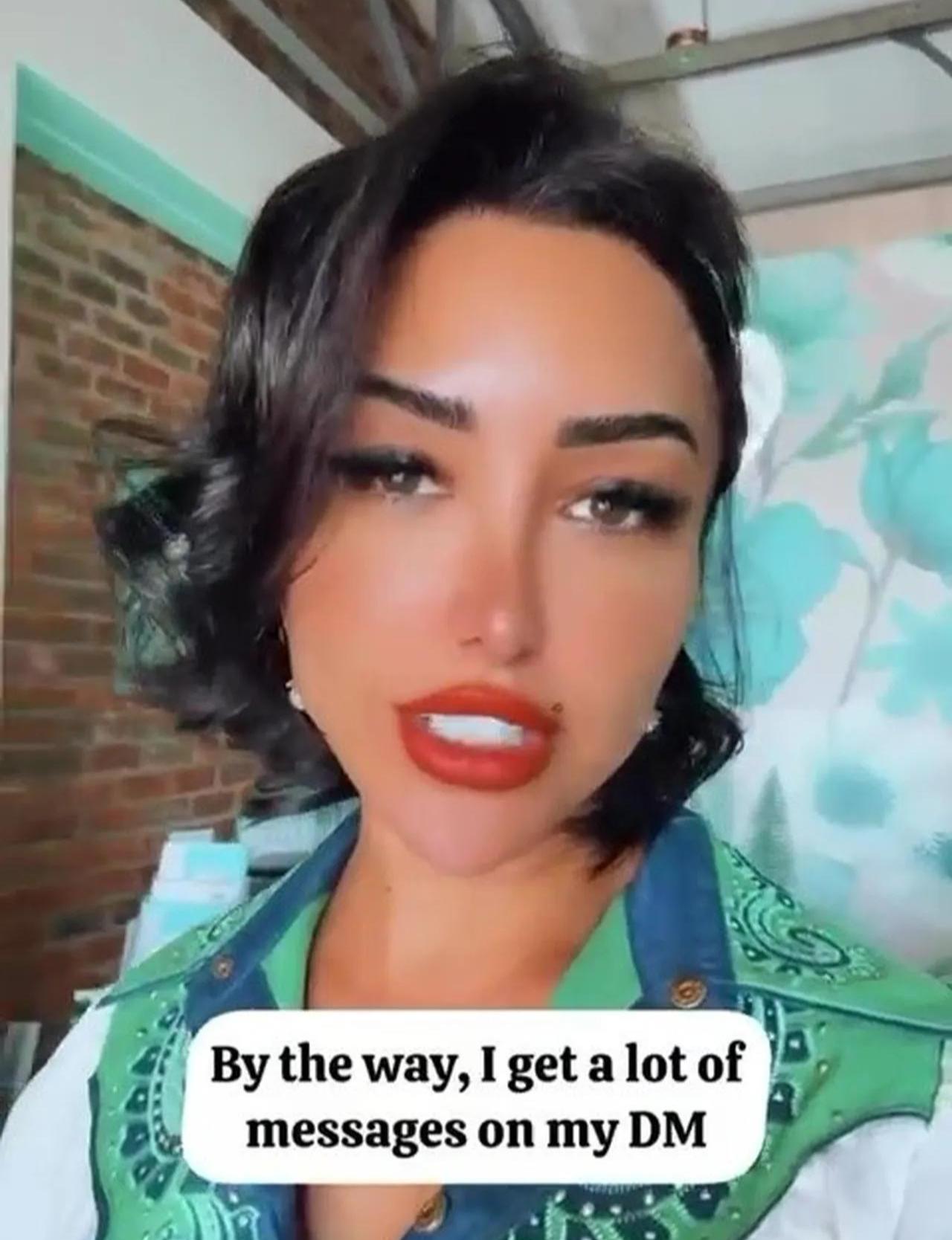 Sinem Cekinmez speaks in a video shared on social media from inside a beauty clinic space, Cape Town, accessed on January 12, 2025. (Photo via Türkiye Daily)