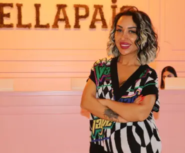 Sinem Cekinmez stands inside Bellapais beauty center, Adana, Türkiye,  accessed on January 12, 2025. (Photo via Türkiye Daily)