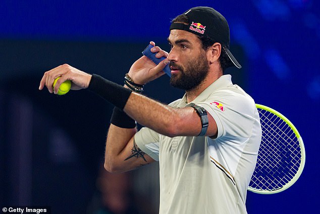 Italian hope and former world No.6 Matteo Berrettini withdrew from an exhibition match at Melbourne Park because of illness
