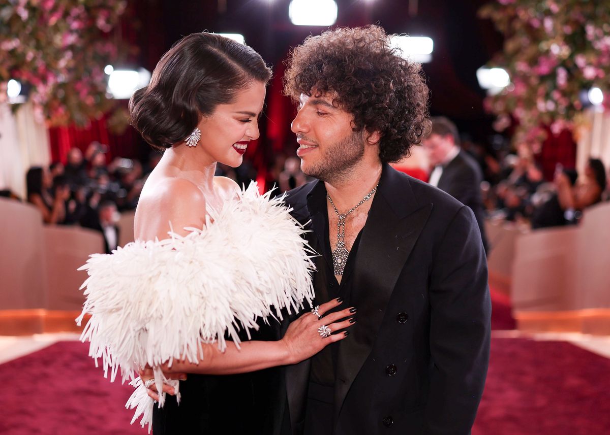 Selena Gomez and Benny Blanco at the 83rd Annual Golden Globes 