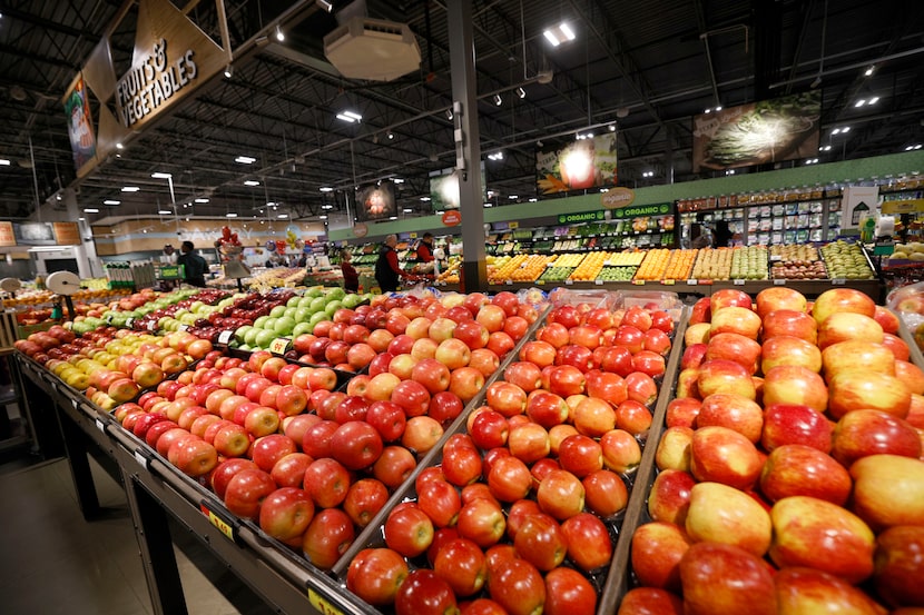 Fruits are seen at a new Kroger Marketplace store, Thursday, Jan. 23, 2025, in Plano.