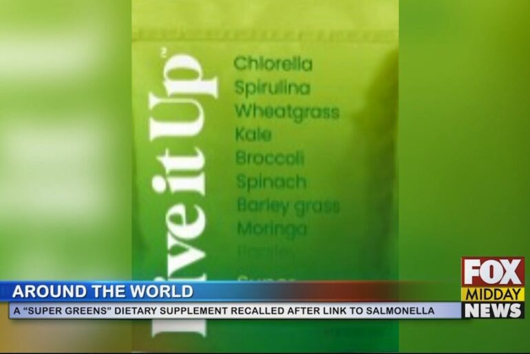 "Super Greens" Dietary Supplement Recalled Linking To Salmonella