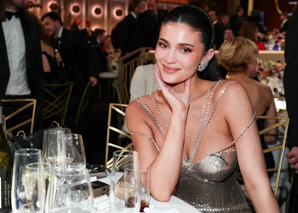 Getty Kylie Jenner at the Golden Globes