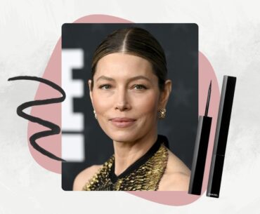 Jessica Biel's 'micro wing' is the easy liner look we needed