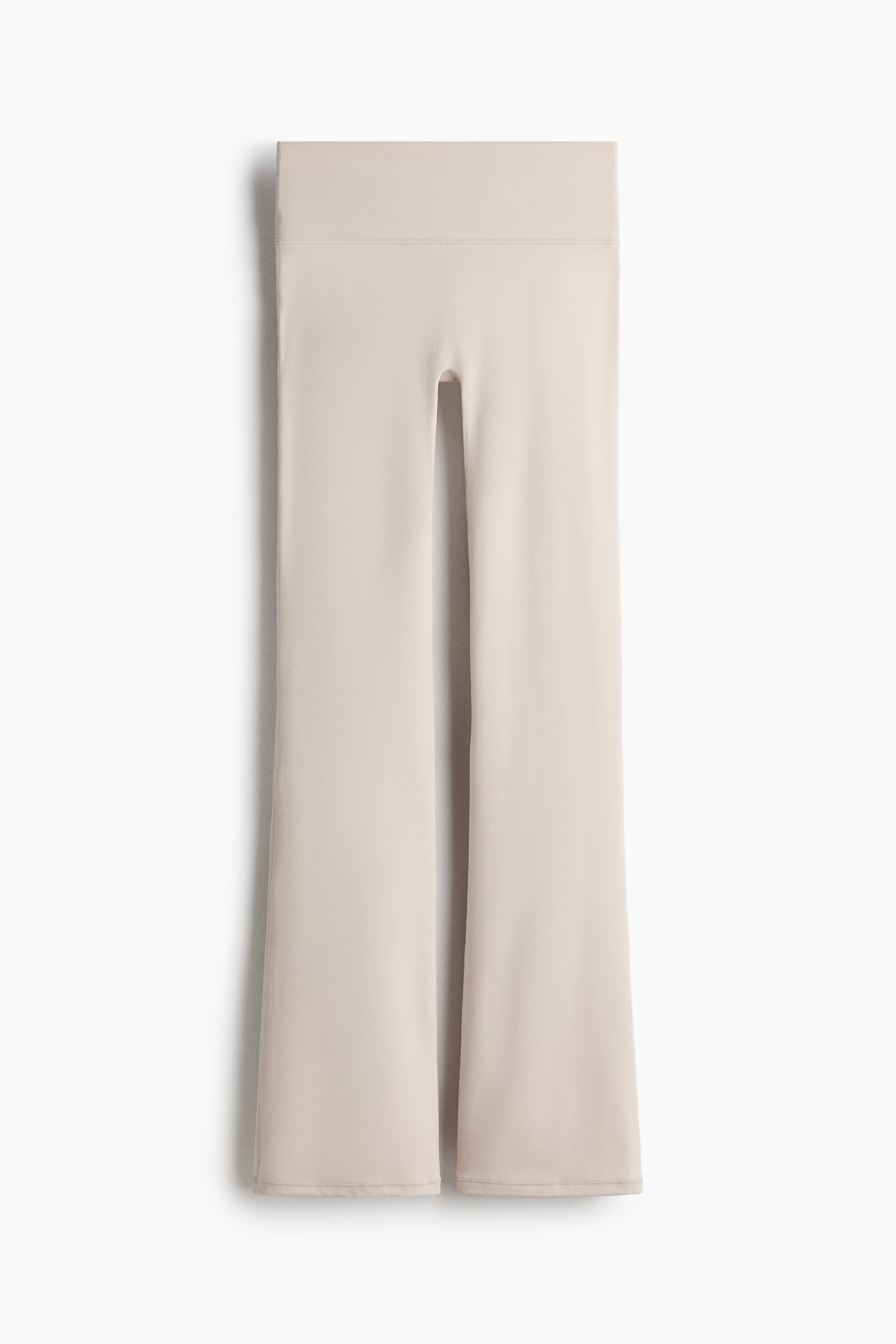 Taupe fabric flairs on a white background