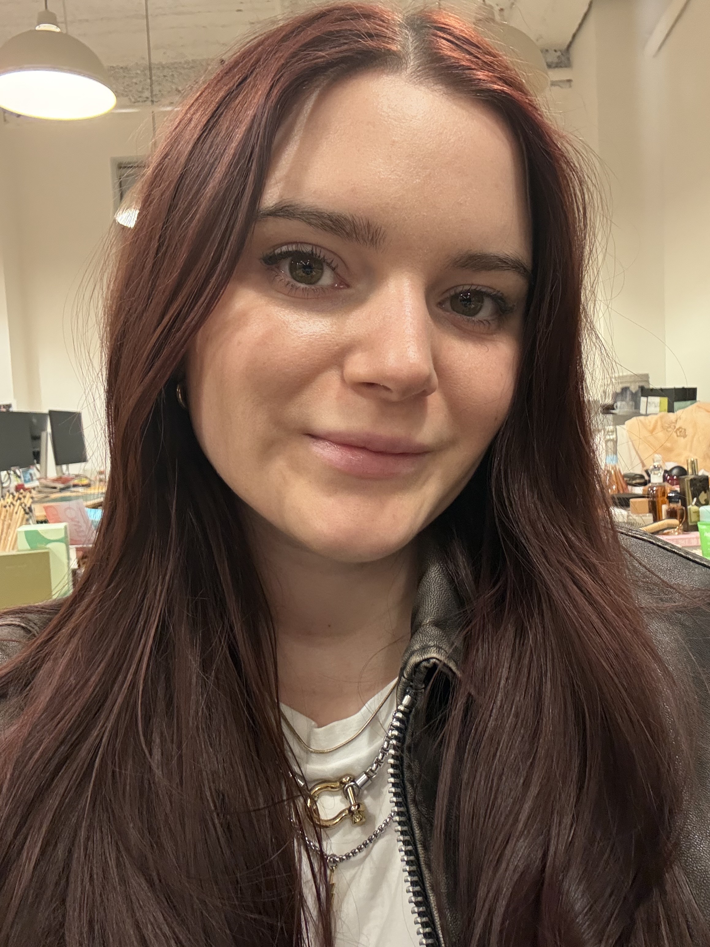 Brooke Knappenberger before testing Dr. Dennis Gross Derminfusions™ Lip Tints Beige