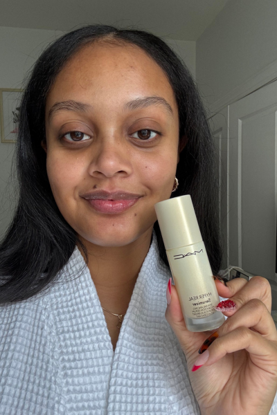 Shauna Beni-Haynes before and after testing MAC Hyper Real Serumizer