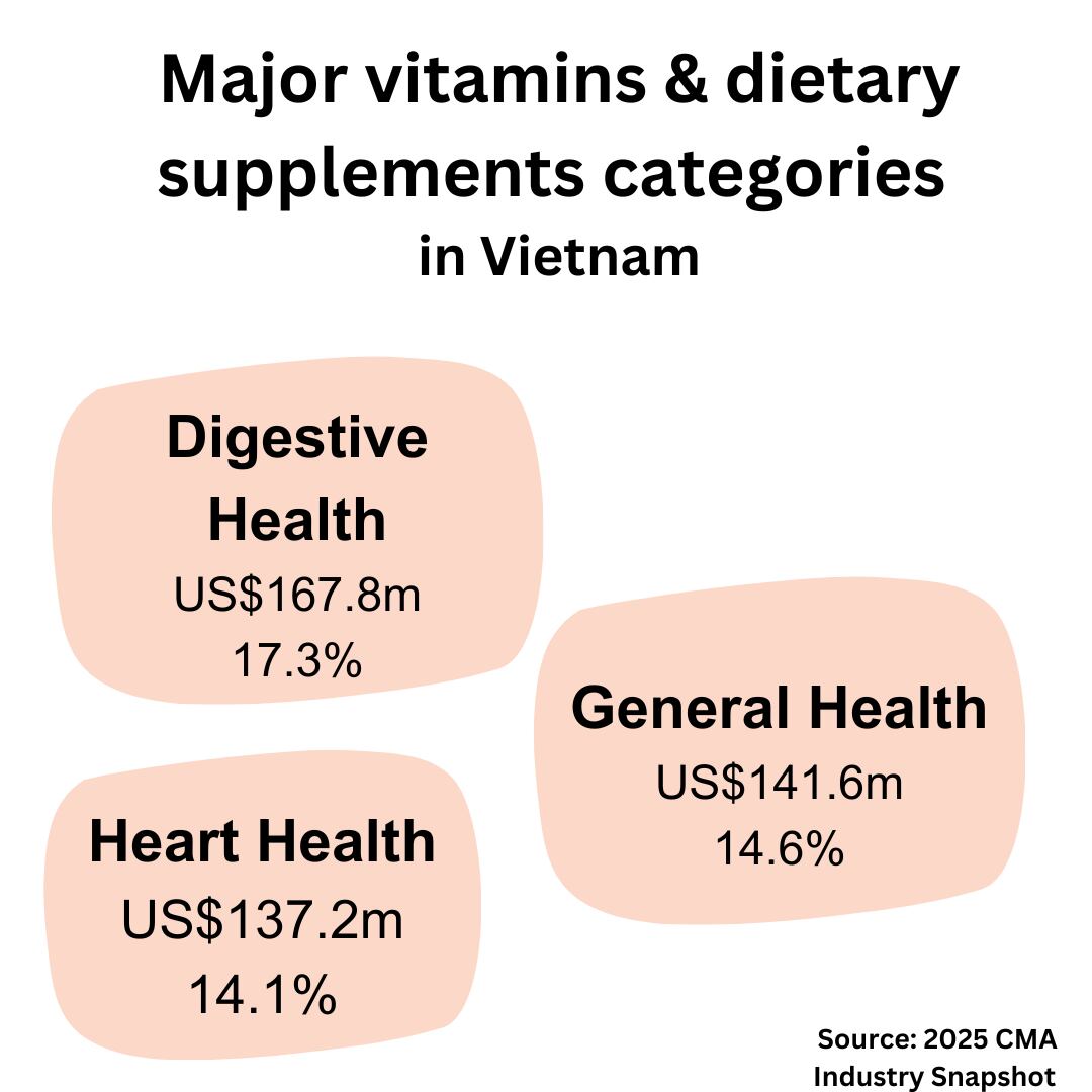 Major VDS categories in Vietnam 2025