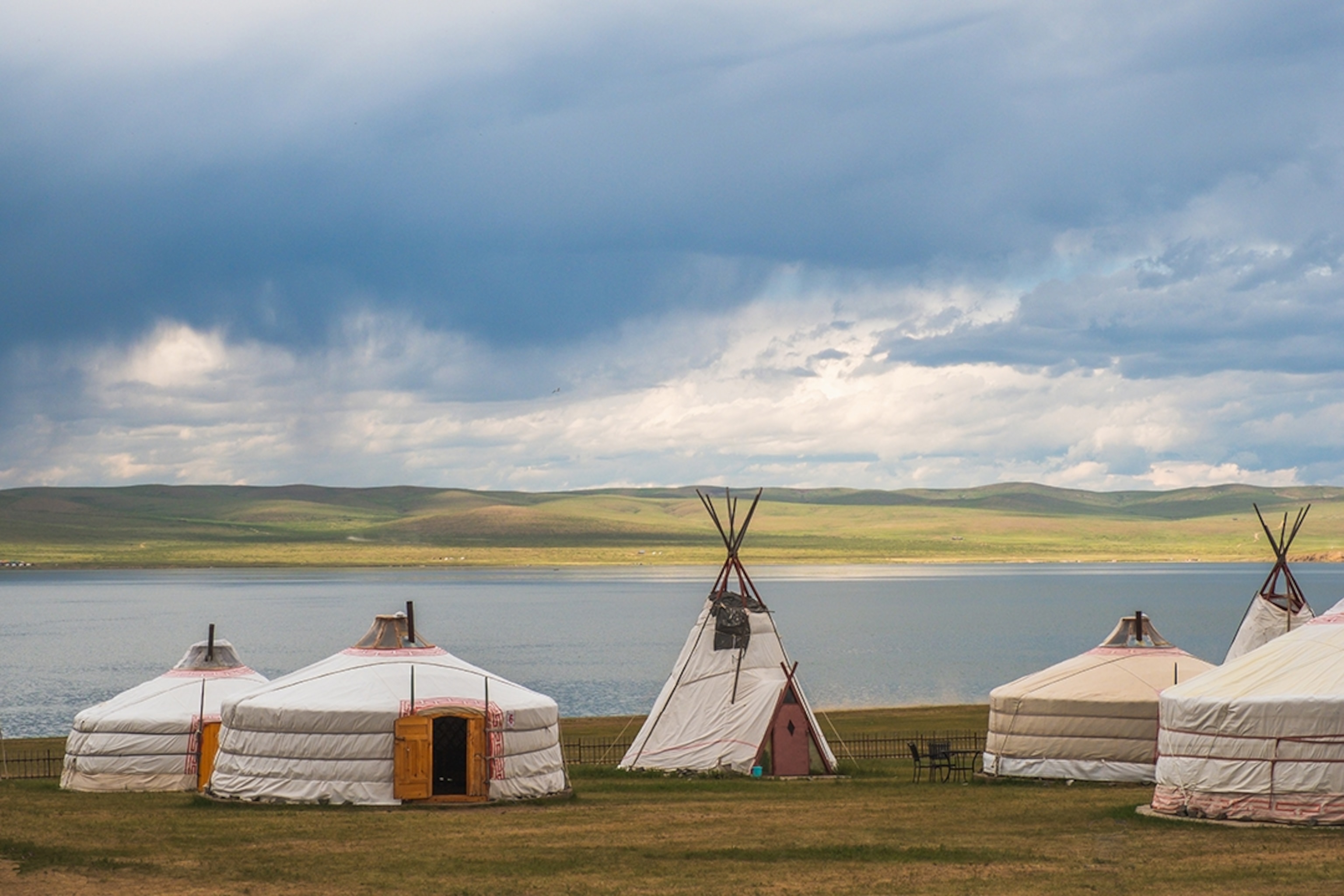 yurts in wilderness