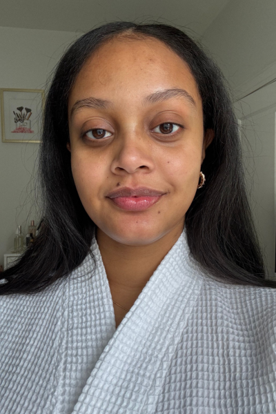 Shauna Beni-Haynes before and after testing MAC Hyper Real Serumizer