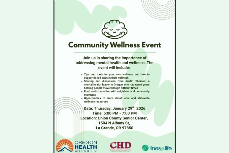 La Grande community wellness event planned to support mental health awareness and connection in Union County