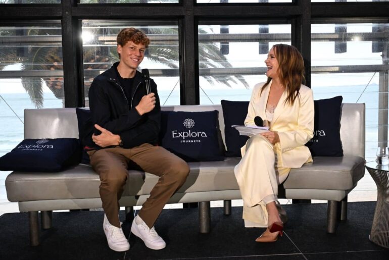 Jannik Sinner and Catherine Murphy