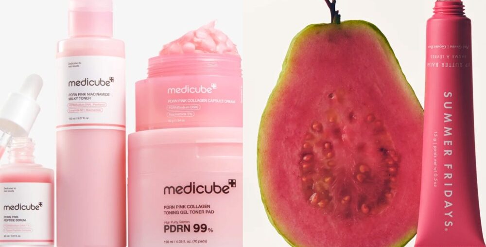 Medicube's PDRN products and Summer Fridays' guava-scented lip balm.