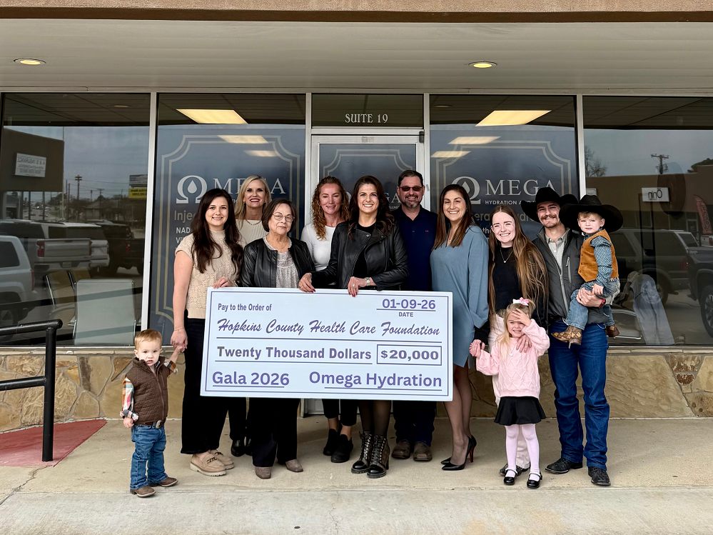 Gabriela Camacho of Omega Hydration and Wellness has generously sponsored the upcoming Gala to be held on January 24. The event will celebrate 20 vibrant years of donors, sponsors, and volunteers who have helped complete 35 major projects and raise 3.3 million dollars for local healthcare initiatives.