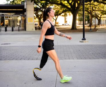 LSU coach and amputee competing in fitness magazine contest
