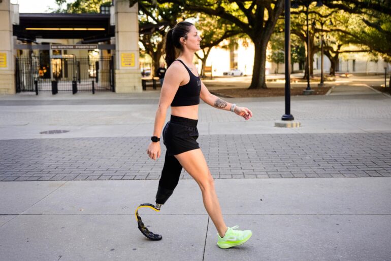 LSU coach and amputee competing in fitness magazine contest