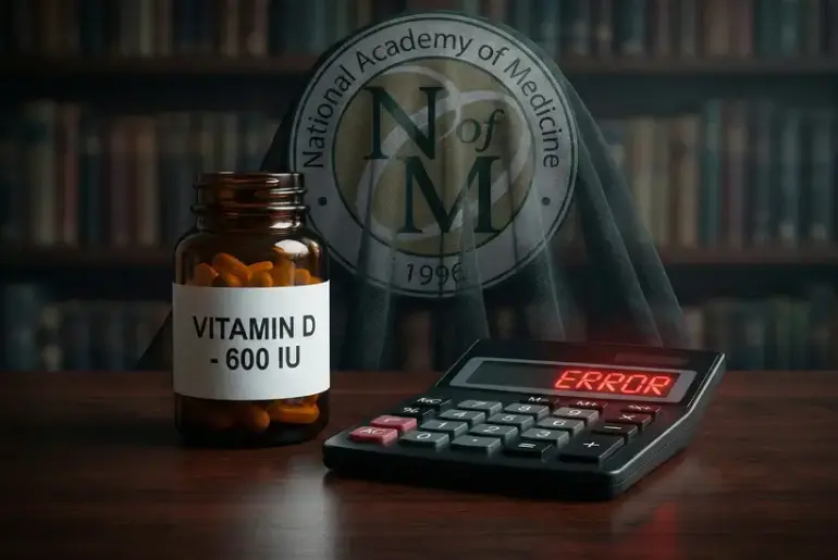 The Vitamin D Cover-Up Why the National Academy of Medicine Ignores a Factor of 10 Math Error