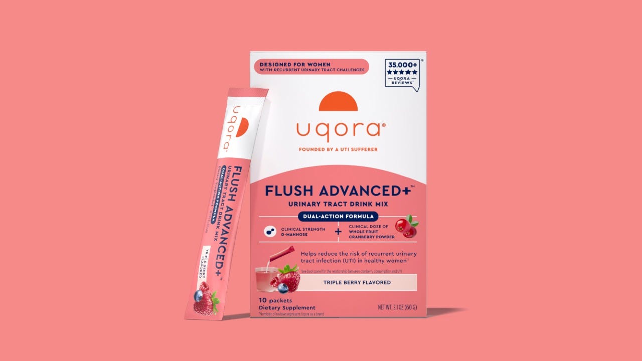Uqora Flush Advanced drink mix dietary supplement for urinary tract health.jpg