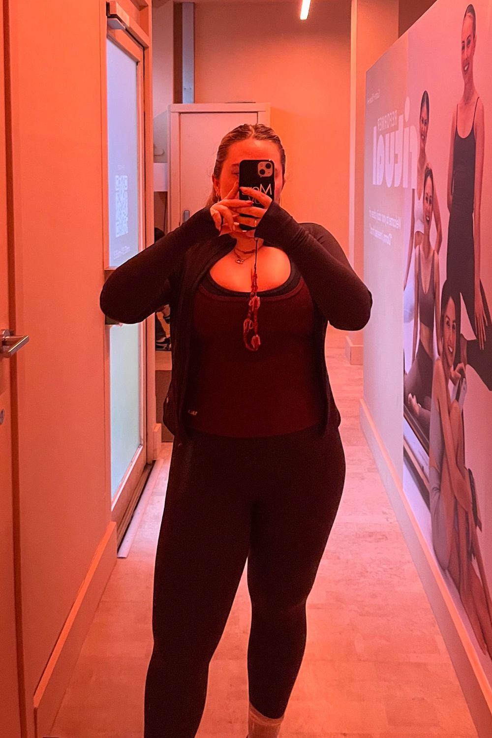 Amelia wearing TALA workout gear