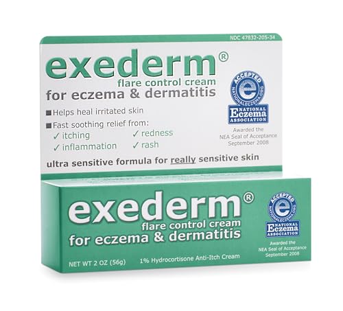 Exederm Flare Control Cream for Eczema & Dermatitis, 2oz