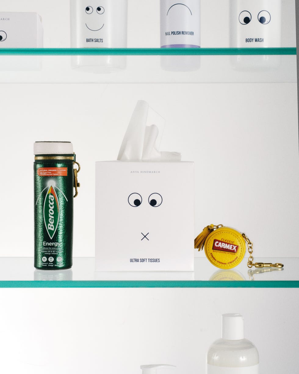 shelving display featuring various personal care items shelving display featuring various personal care items