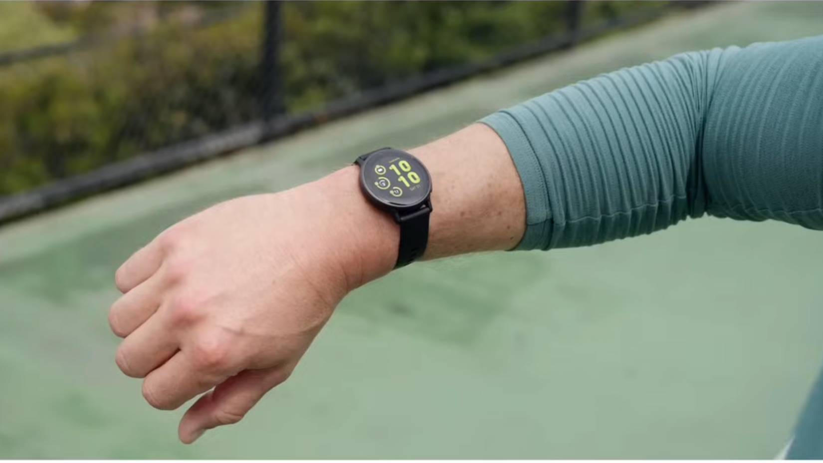 Garmin vivoactive 5 on wrist outdoors