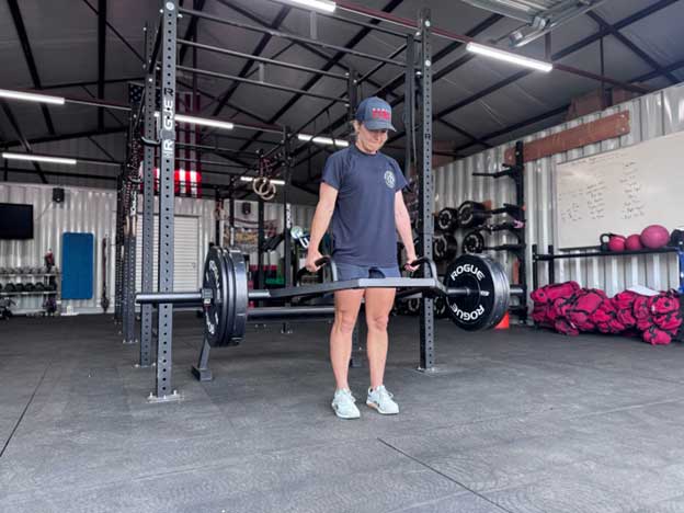 Deadlift up position